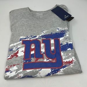 Fanatics Mens Large gray blue New York Giants long sleeve shirt new with tags